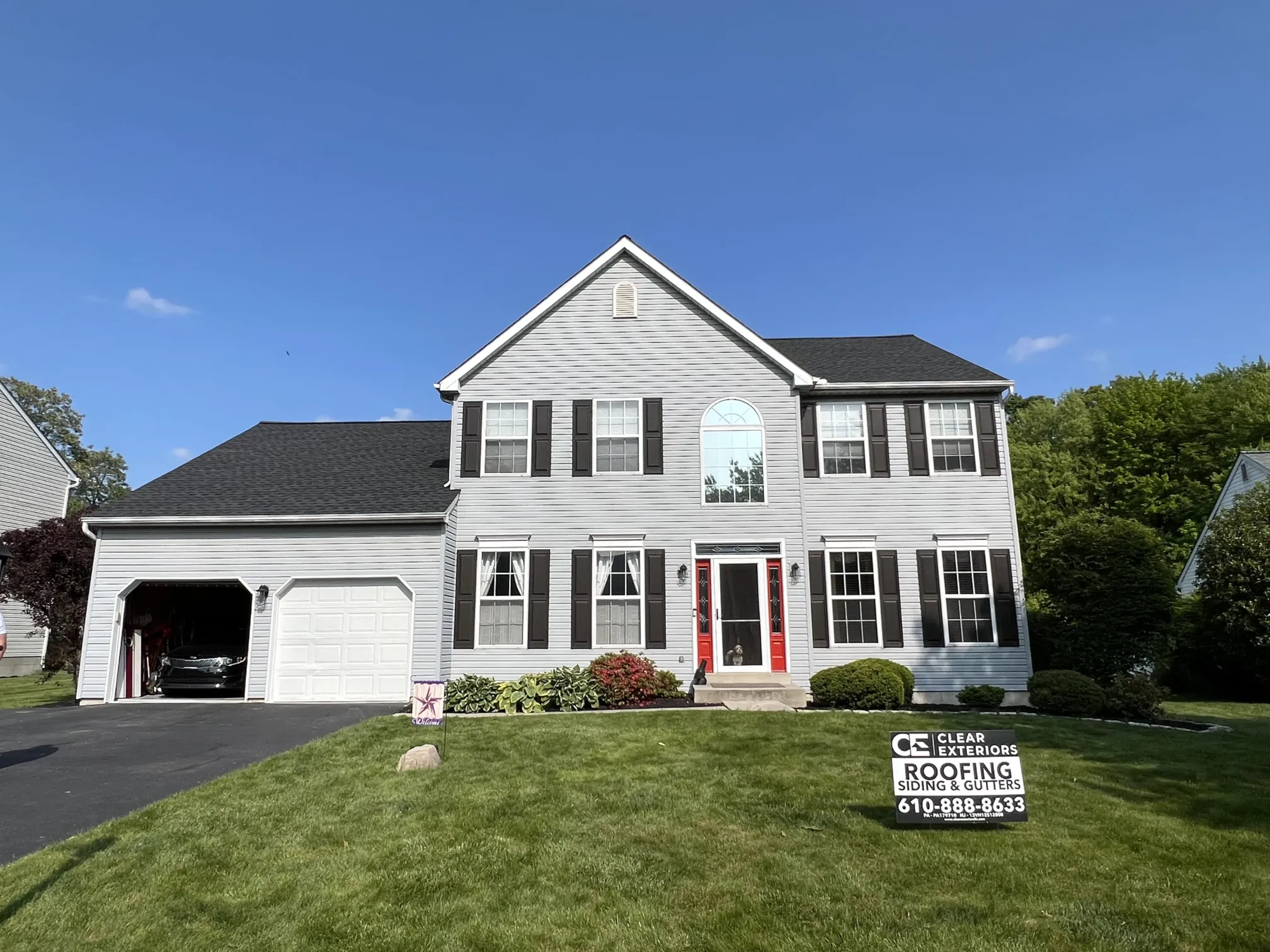 Clear Roofing & Exteriors completed roofing project